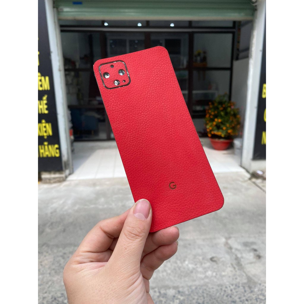 Dán lưng da điện thoại Google Pixel 2XL trơn không một màu