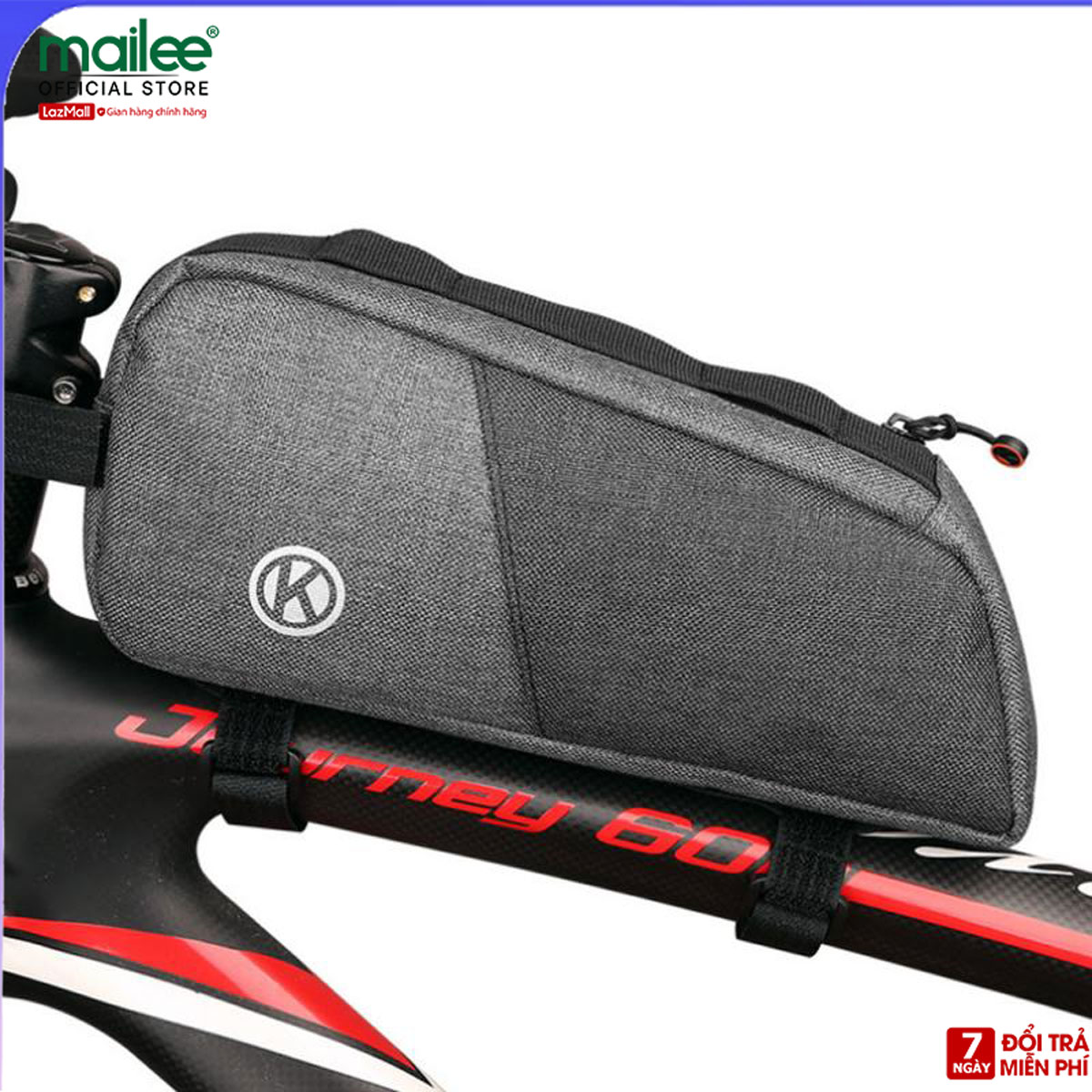 Túi Đựng Đồ Treo Khung Sườn Xe Đạp Chất Liệu Vải Oxford Chống Nước Bền Bỉ Ngăn Chứa Đồ Lớn Dễ Dàng Tháo Mở Tiện Dụng Mai Lee