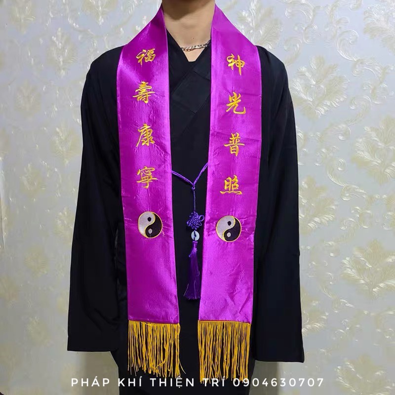Khăn Cổ Thêu ( Bát Quái + Ngọc )