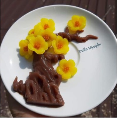 Khuôn silicon Hoa Mai 6 bông đổ tạo hình cho bánh rau câu 3D, 4D