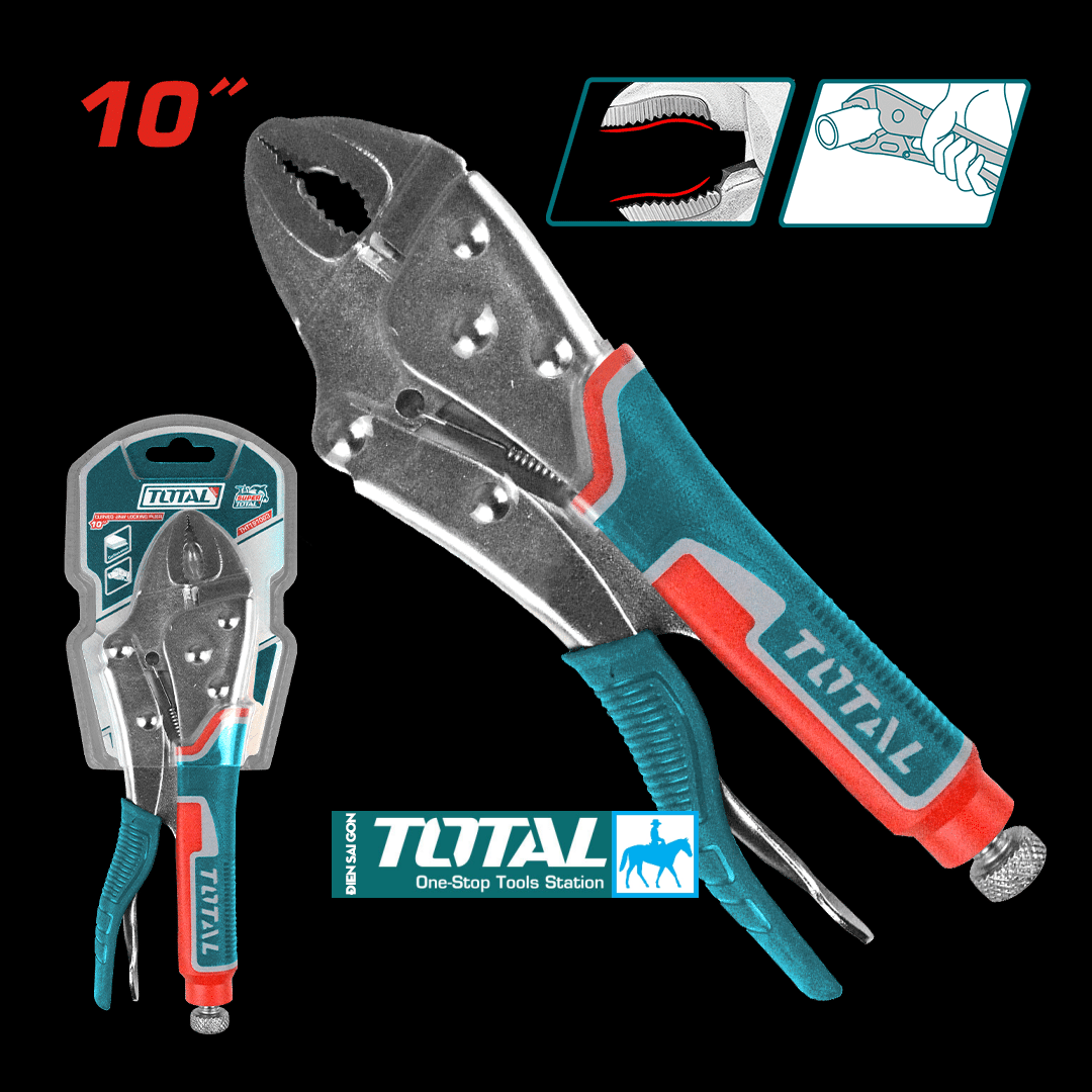 Kềm Kìm Bấm Khóa Chết 10inch 250mm TOTAL WADFOW THT191003 THT191002
