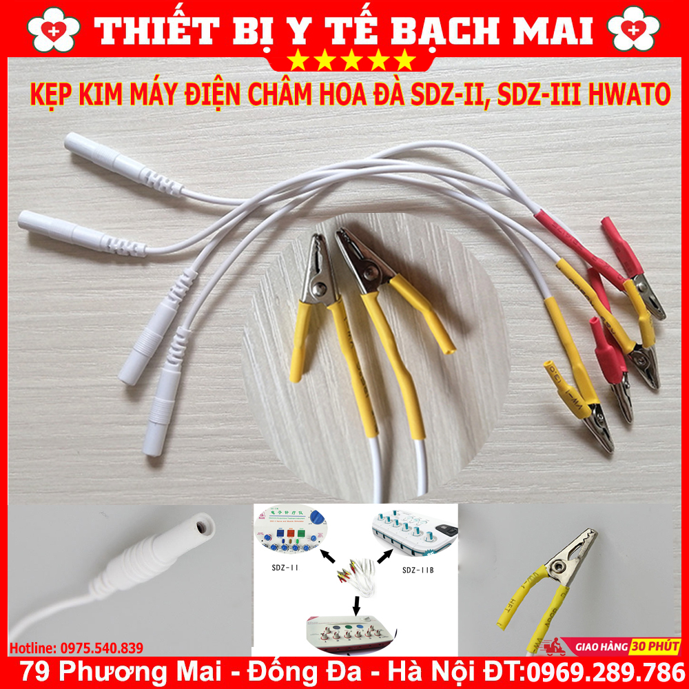 01 Dây Kẹp Kim Máy Điện Châm Hoa Đà SDZ-II