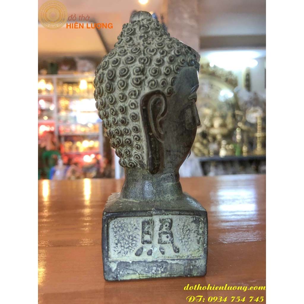 Tượng Đầu phật thích ca mâu ni cao 12cm