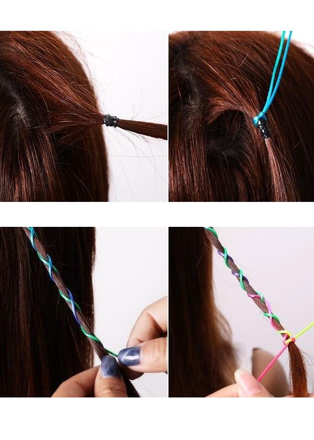 Dây tết tóc bohemian màu sắc