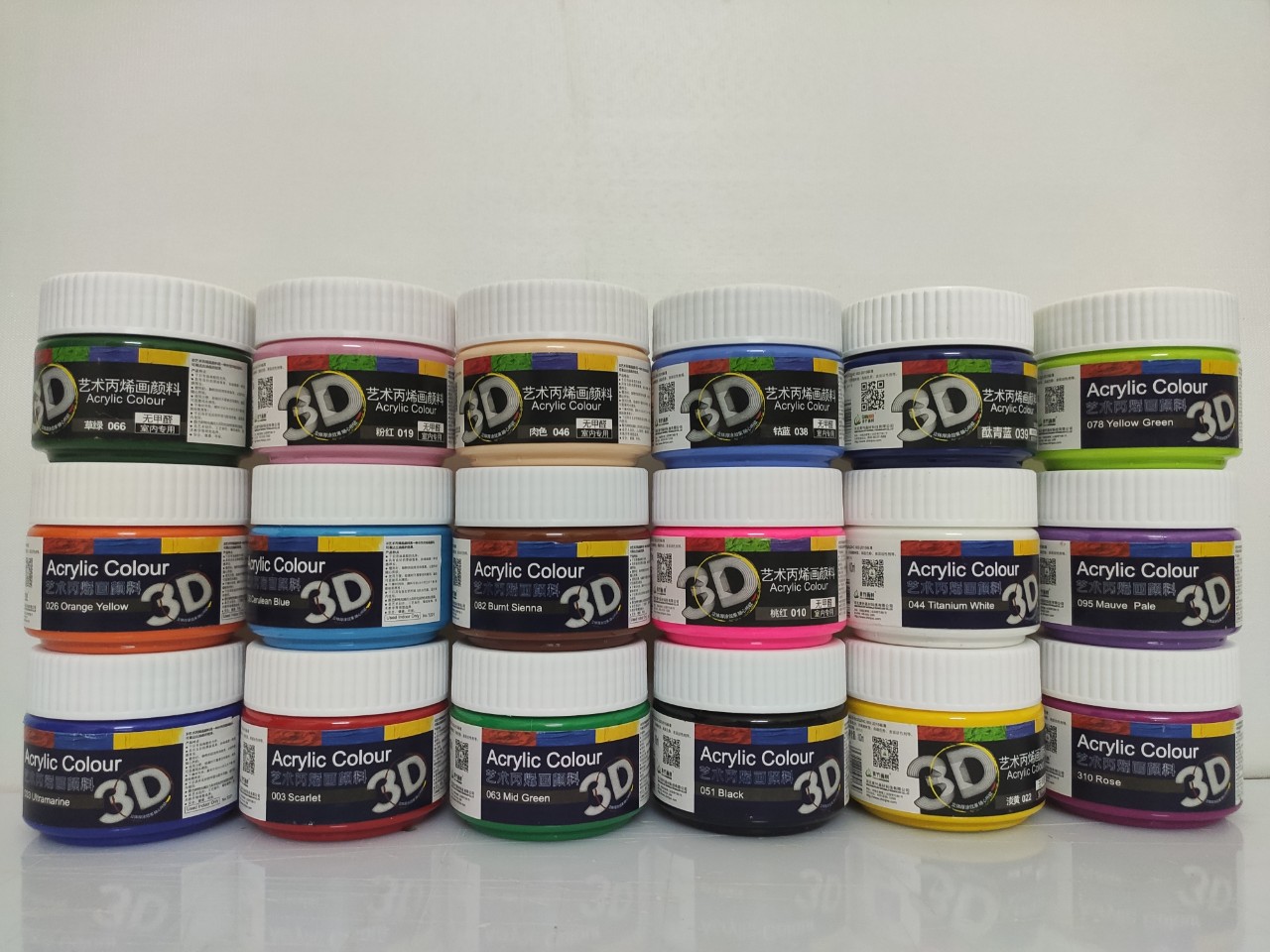 Combo 13 hộp màu vẽ Acrylic 3D 100ml