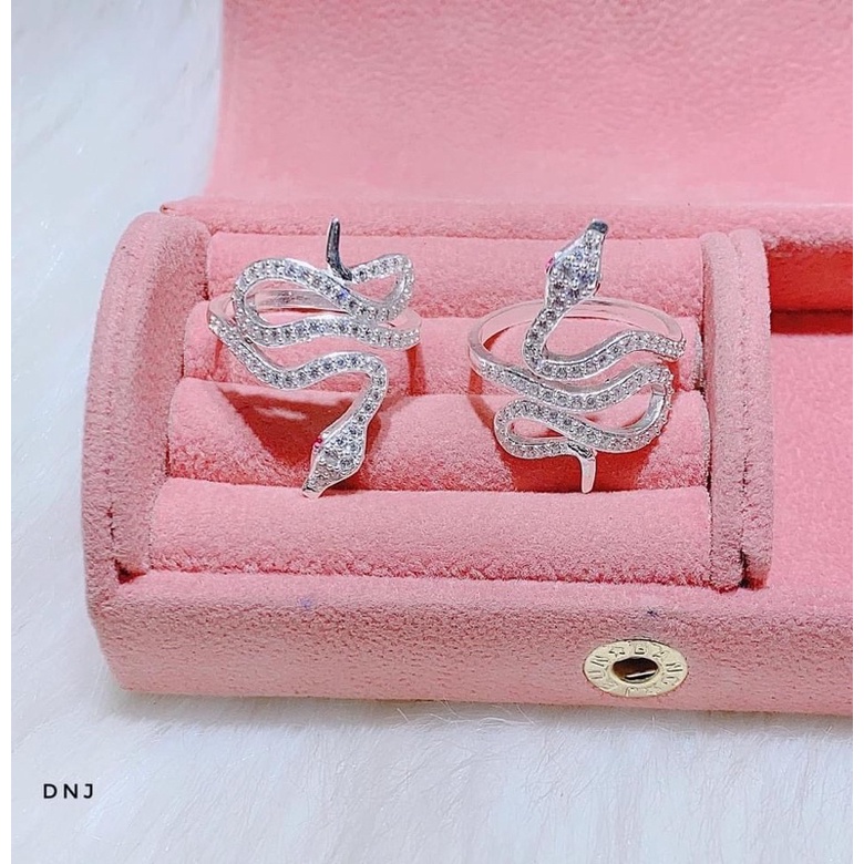 Nhẫn nữ rắn đính đá THJ chuẩn bạc ta , cá tính