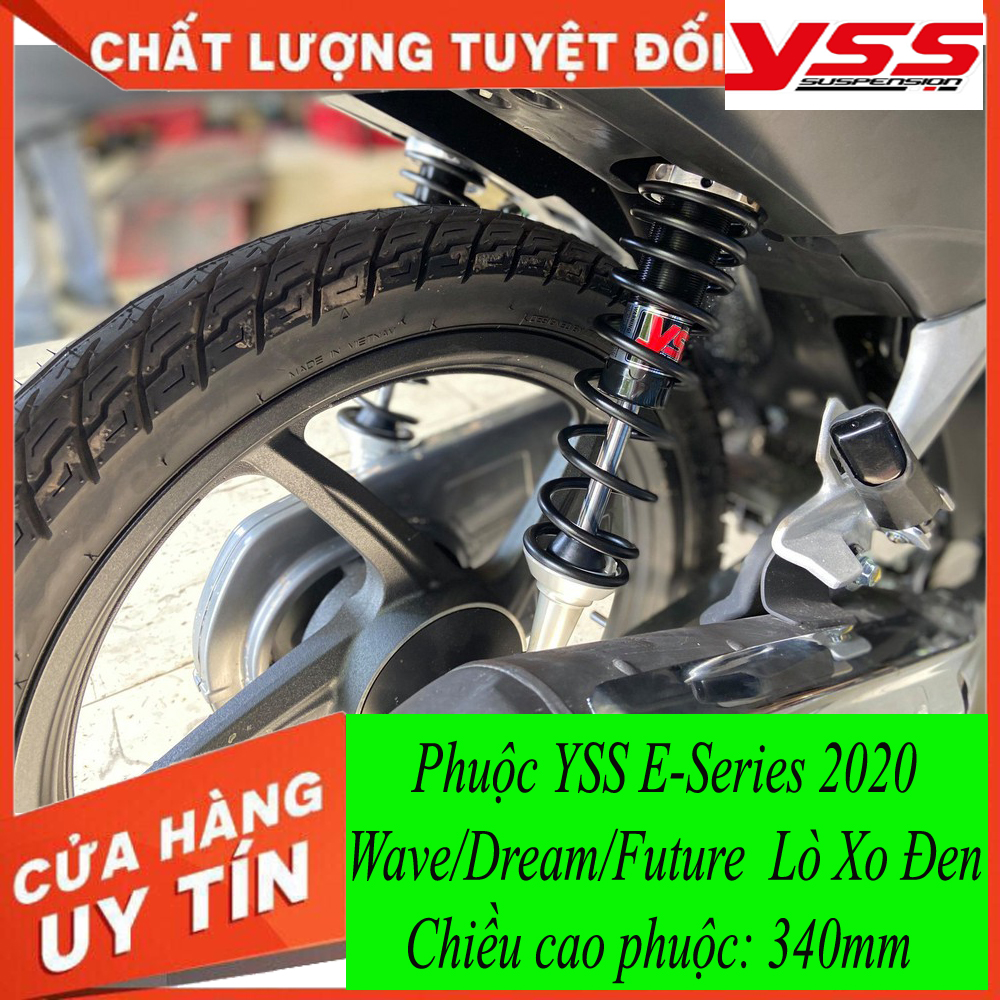 [HCM]Phuộc  YSS  Thái Lan xe Wave/Dream/Future E-Series 2020 Lò Xo Đen