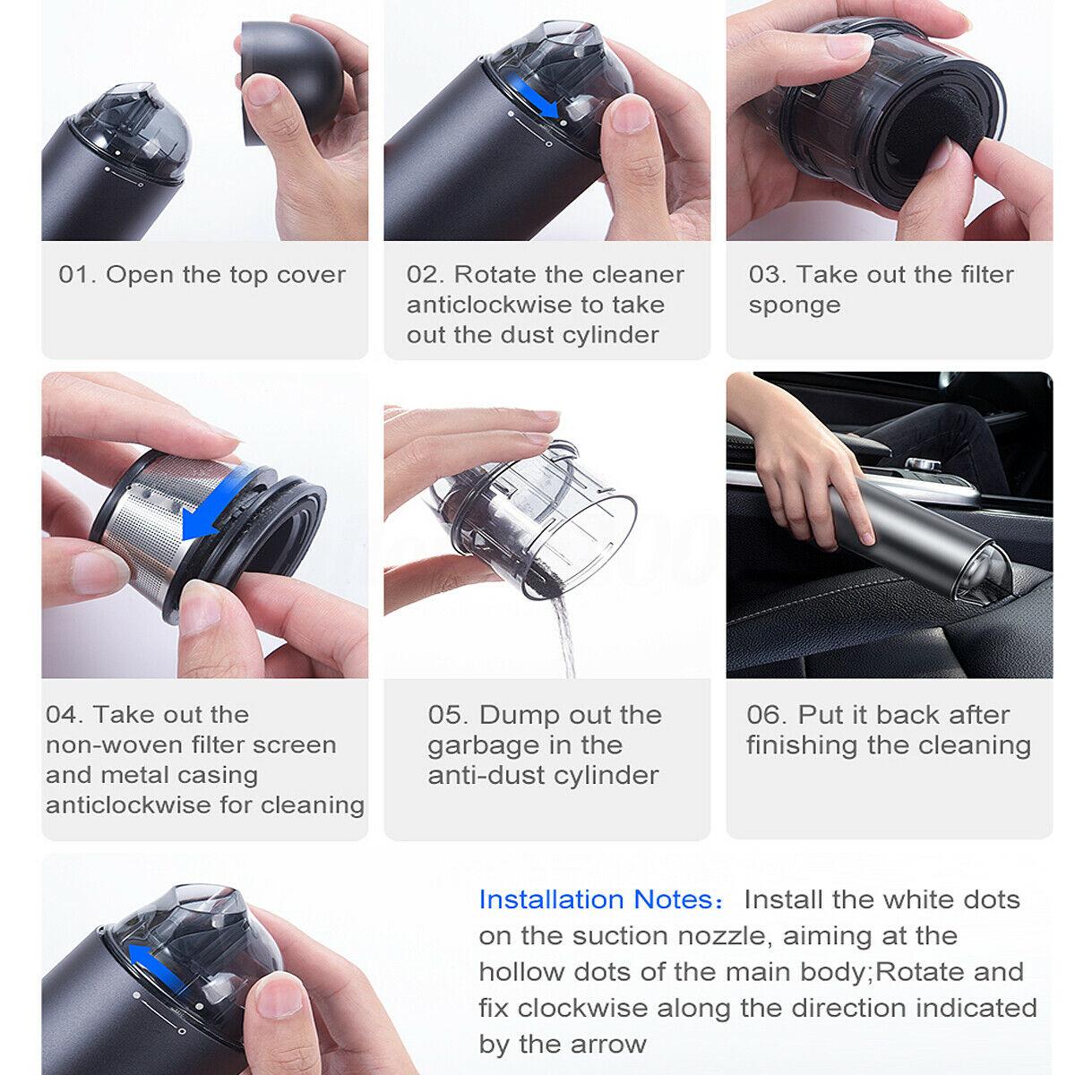 Máy hút bụi cầm tay Mini Baseus Capsule Cordless Vacuum Cleaner (4000 Pa / 65W / 2000mAh)