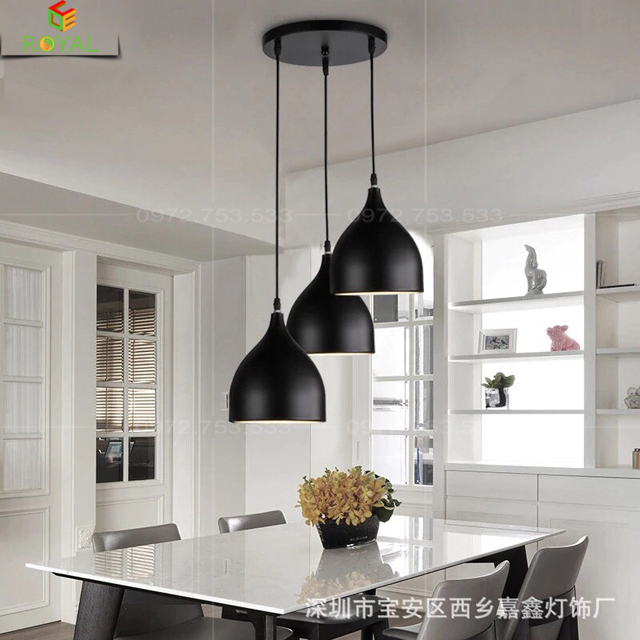Đèn chùm thả bàn ăn hình giọt nước D180