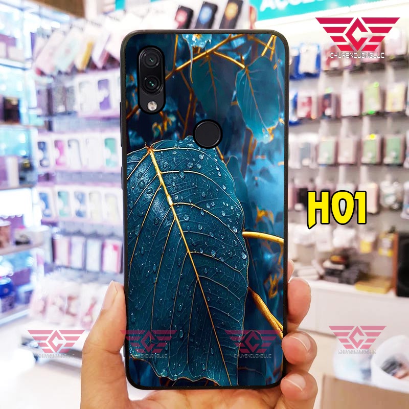 Ốp lưng xiaomi redmi note 7 - redmi 7 - redmi note 7 pro hoa lá sang trọng