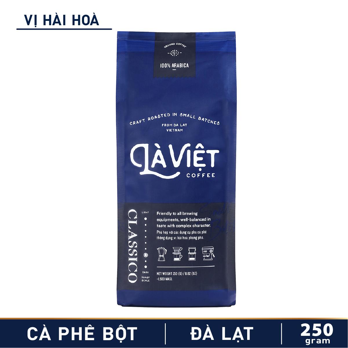 Cà Phê Bột Là Việt Classico 100% Arabica 250g Vị Hài Hòa