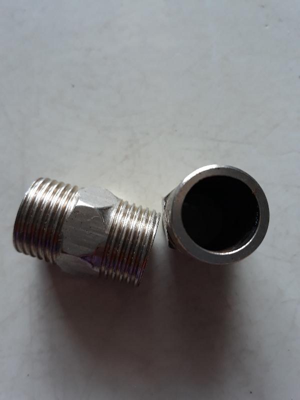 Bộ 2 đầu nối 2 đầu ren ngoài inox phi 21