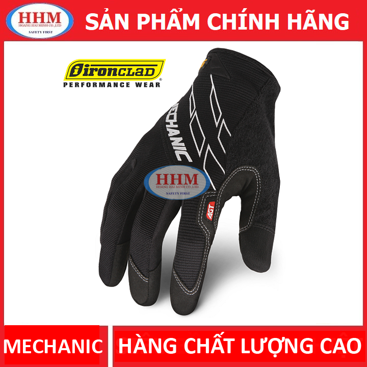 Găng tay bảo hộ thợ máy Iron Clad Mechanic(Đen)