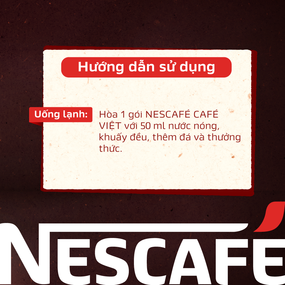 [Nationwide Freeship] Nescafé Café Vietnamese Instant Black Coffee Box (16g X 15 Packs)