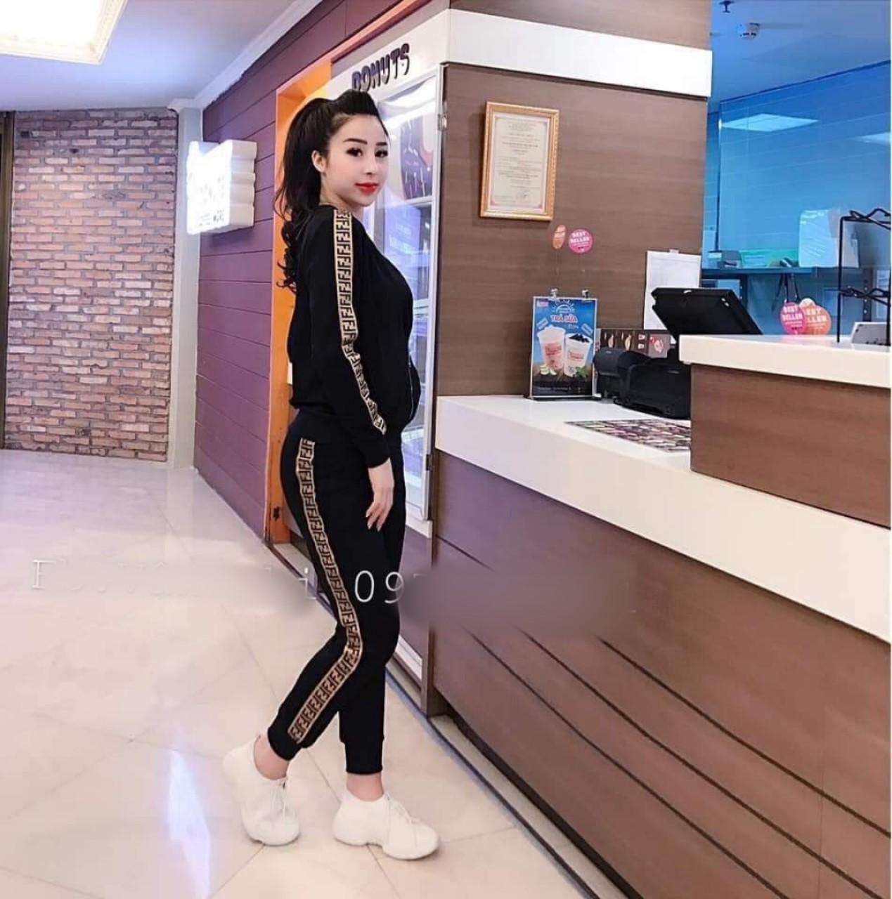 Bộ quần áo thể thao thu đông nữ