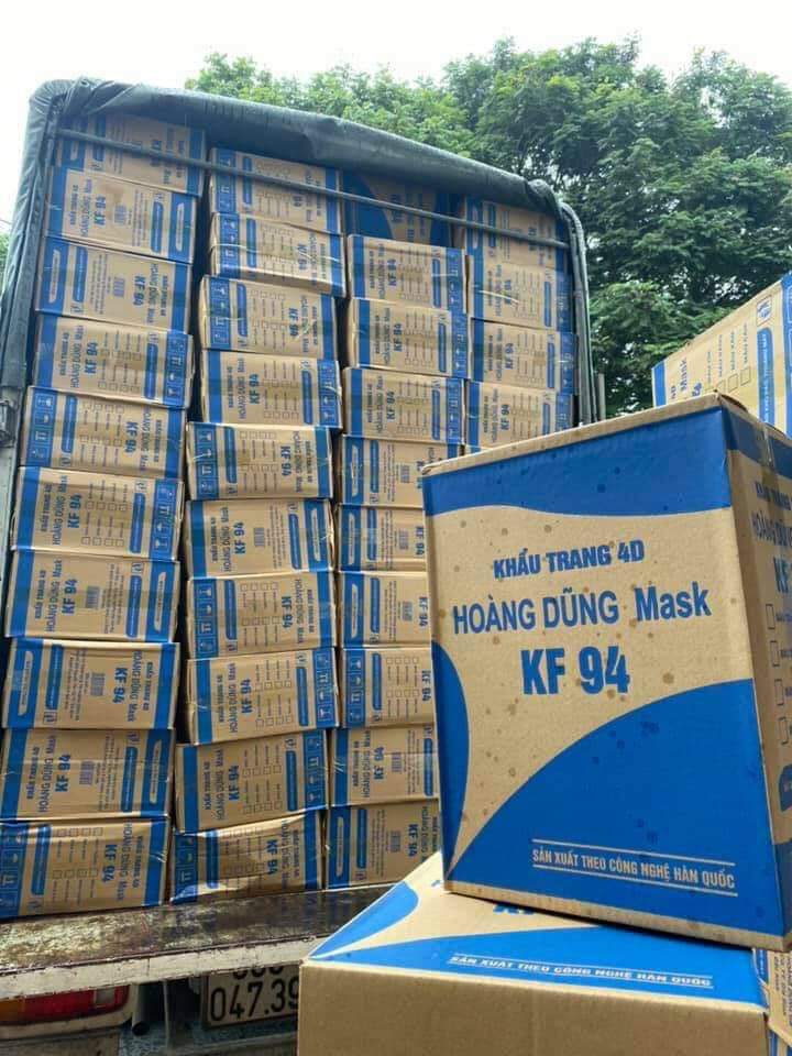 Set 10 khẩu trang 4D KF94 Hoàng Dũng