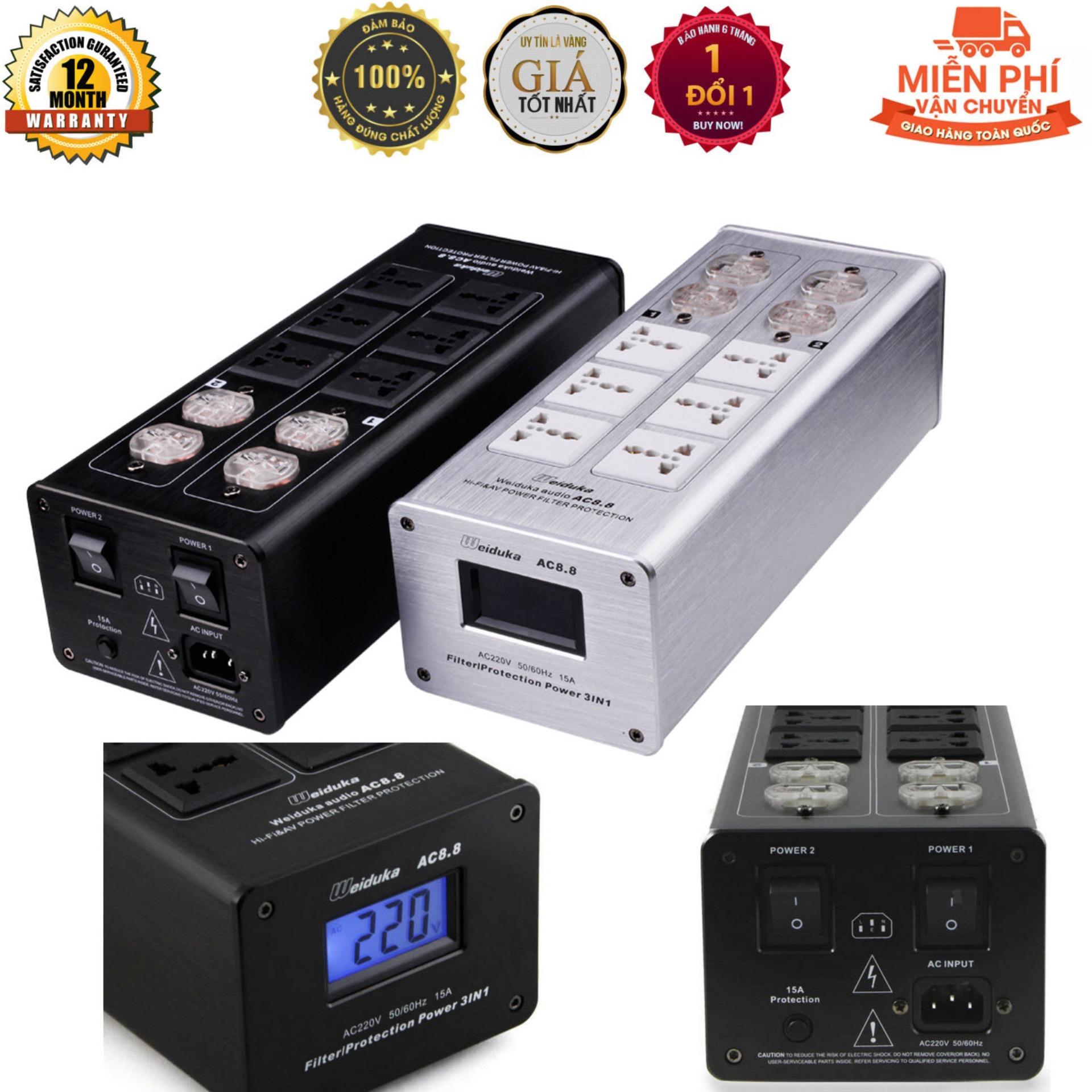 Bộ lọc nguồn điện sạch cao cấp audio weiduka ac8.8