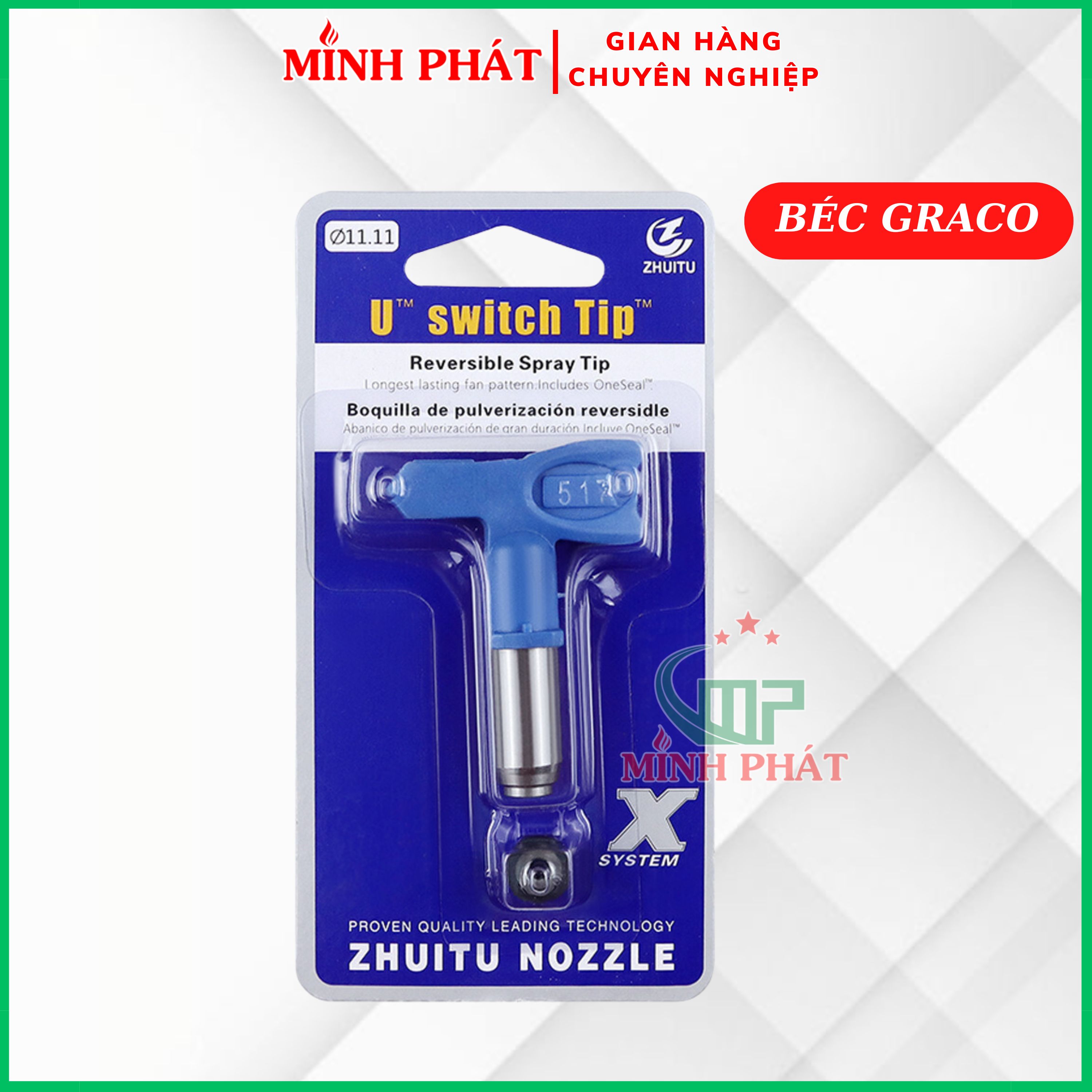 Béc Phun Sơn Nước Graco 517 519 Minh Phát