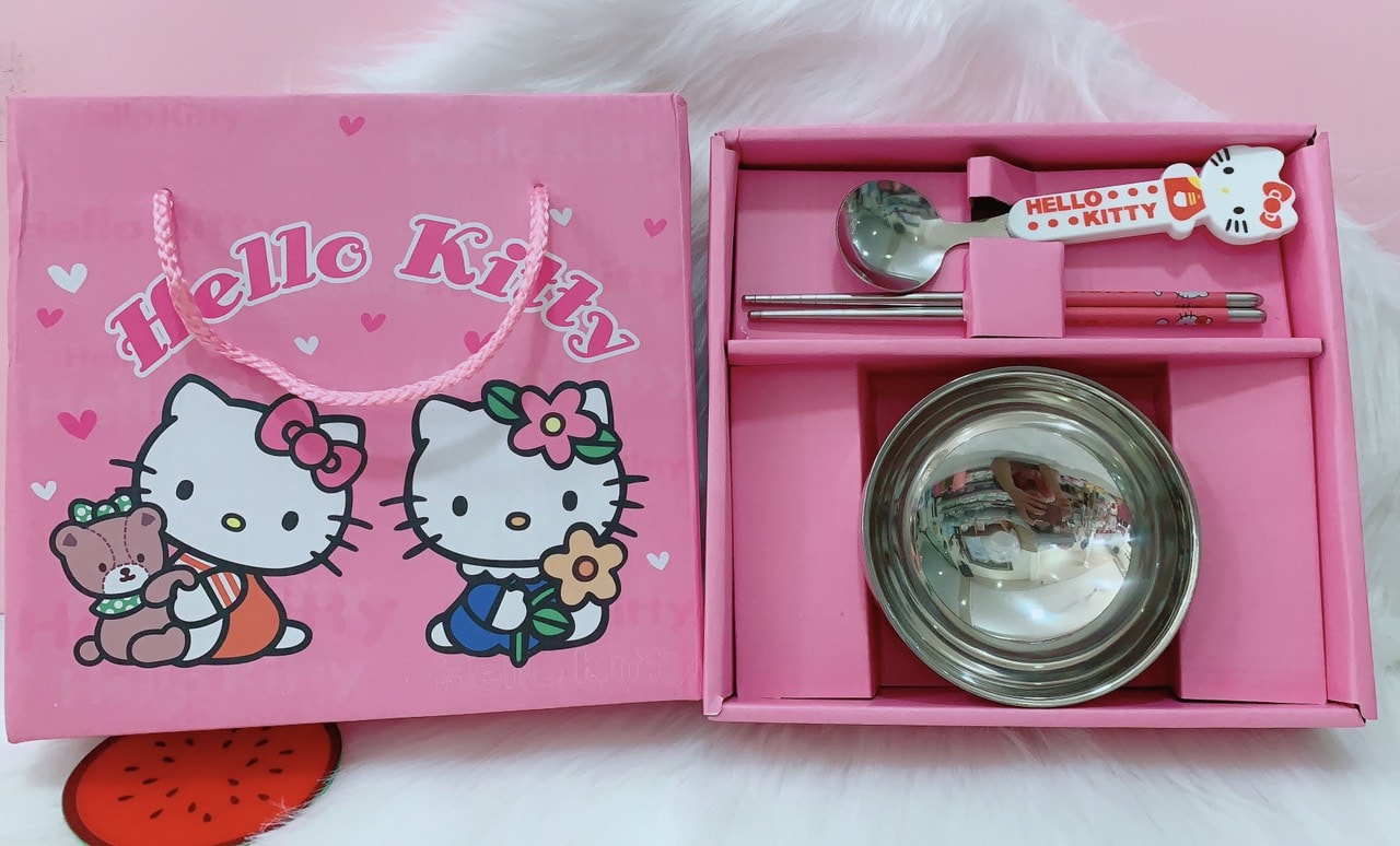 [HCM]Bộ chén Hello Kitty cho bé