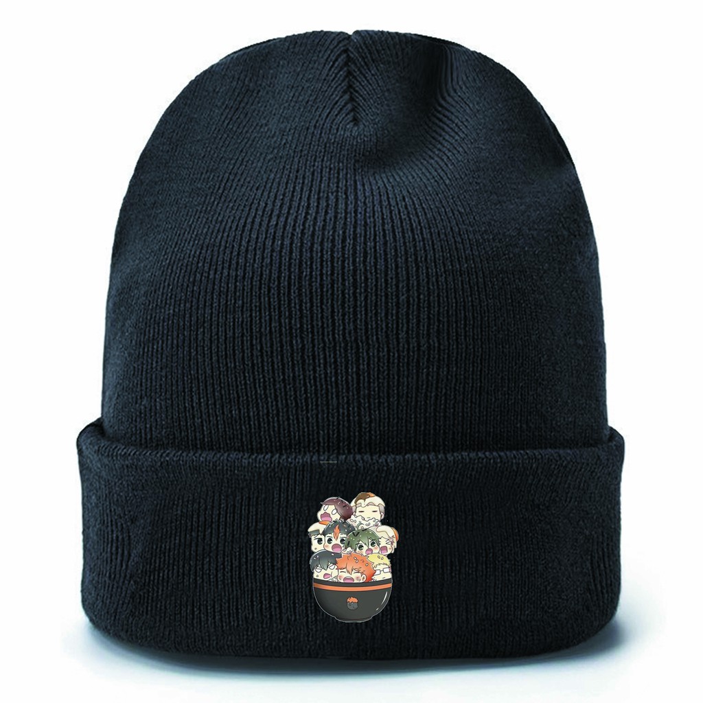 Mũ len Genshin impact Kimetsu no Yaiba Miku Hatsune My hero academy Naruto anime chibi nón Beanie