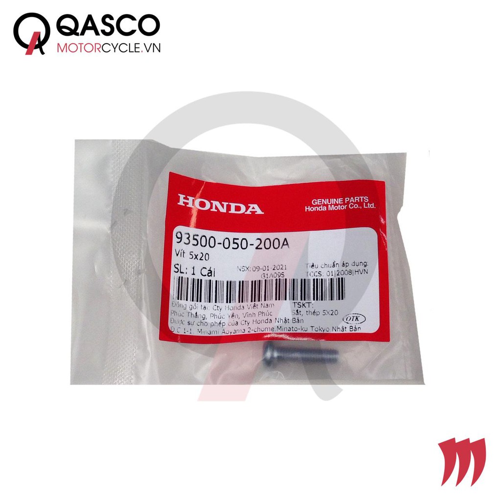 Vít HONDA cỡ 5x20 (93500050200A) QASCO