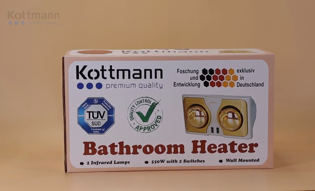 {Free Ship+Lắp Đặt } Đèn sưởi 2 bóng treo tường Kottmann – K2BH