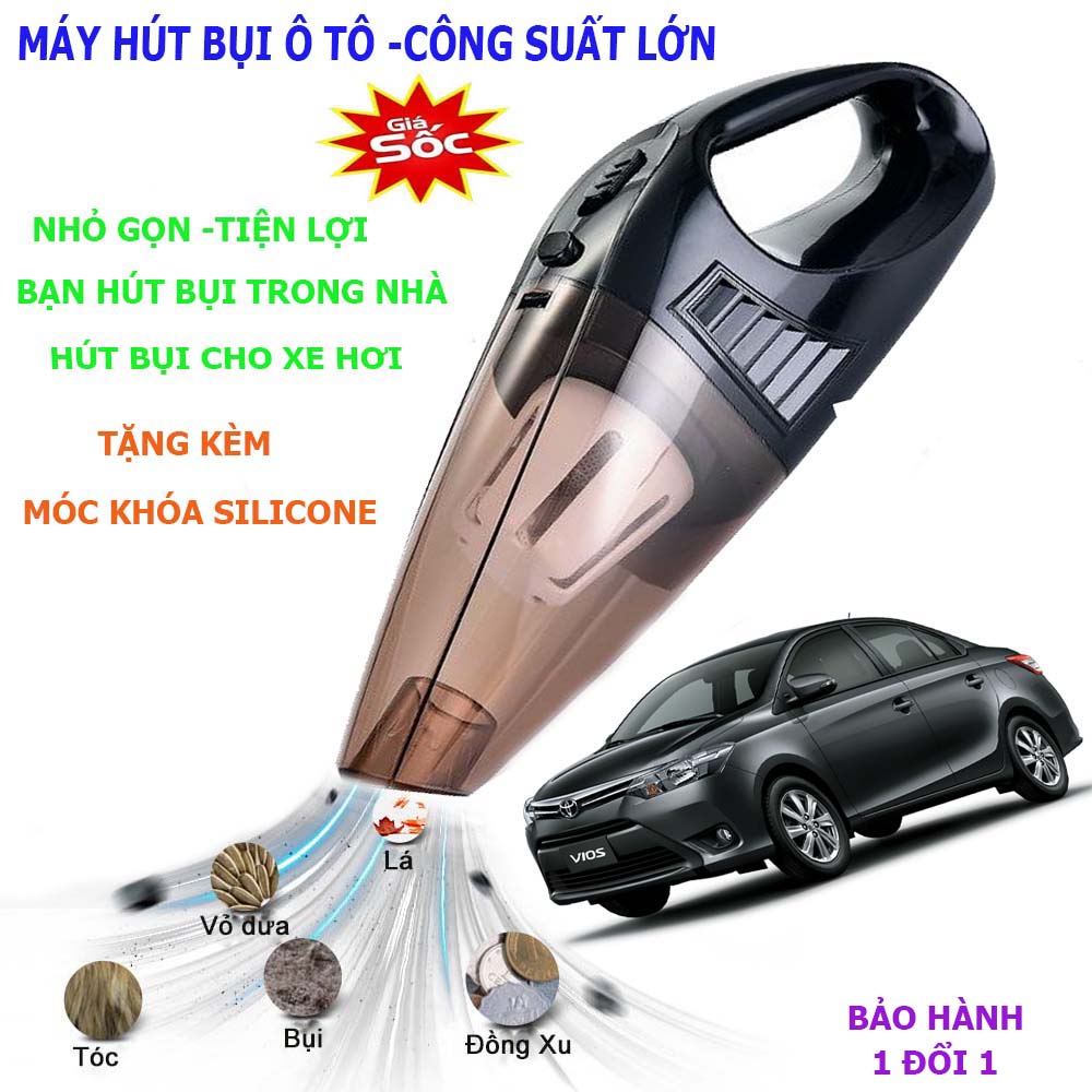 Máy Hút Bụi Cầm Tay,Máy Hút Bụi Ô Tô,Máy Hút Bụi Xe Hơi,Máy Hút Bụi Ô Tô Cầm Tay.Thiết kế nhỏ gọn.Công suất lớn,3 đầu hút linh hoạt,Có thể hút được nhiều loại bụi bẩn.