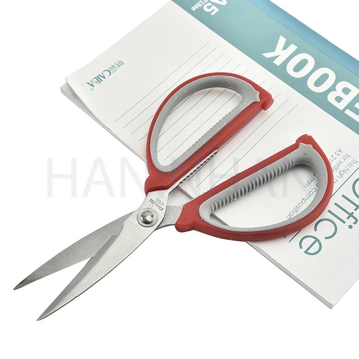 Kéo làm bếp đa năng cán nhựa, kéo cắt vải cắt giấy, kéo cắt thực phẩm sống 08a siêu sắc size trung 19.4 cm. đức nhung store