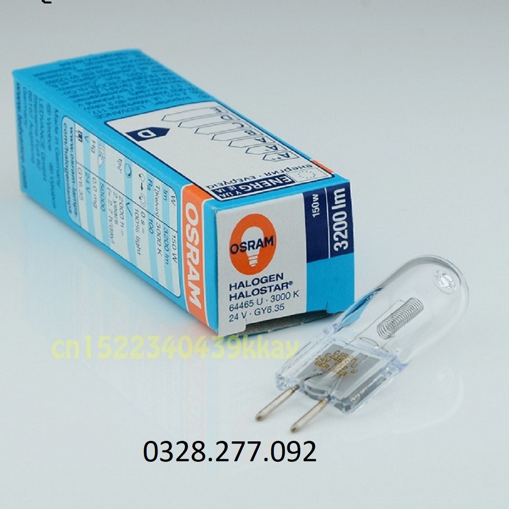 Bóng đèn halogen 150w 24v 64465u, osram, đức