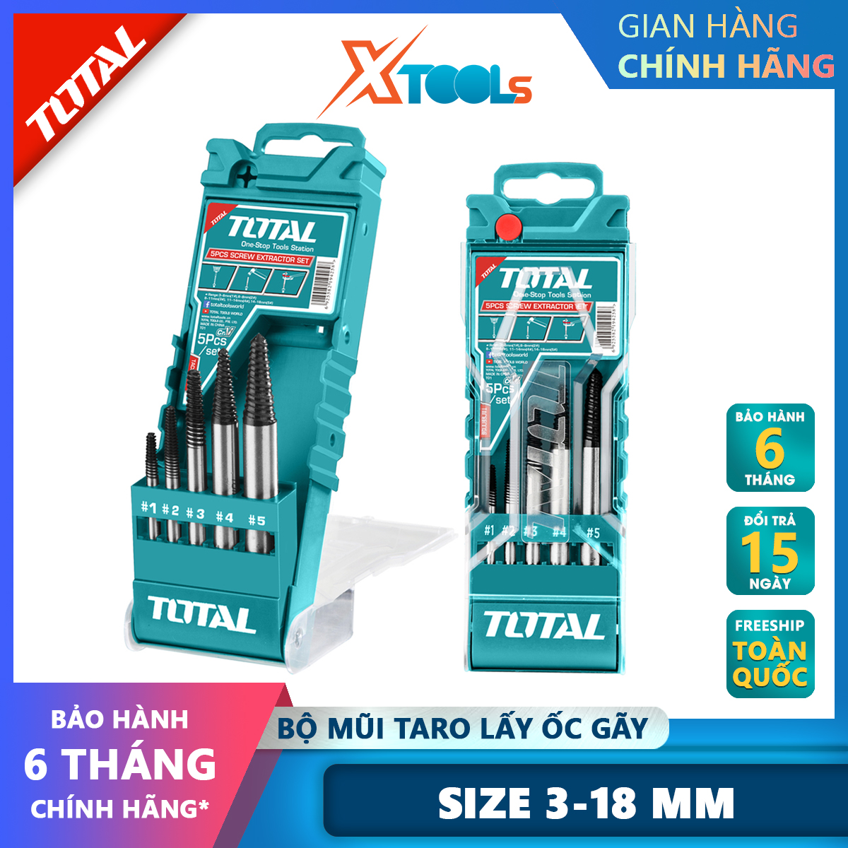 Total icse0056 5 pcs set snap hooks tap set | 5 pcs 3-18mm dia: 11.2mm length: 20cm xtools