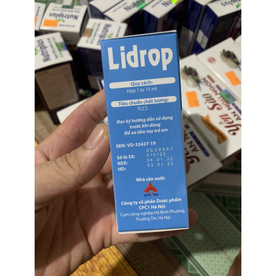 Lidrop- Dung dịch nhỏ tai lọ 15ml ĐẠT CHUẨN GPP
