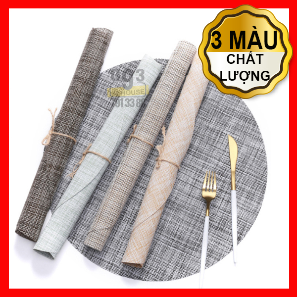 Tấm Lót Khăn Lót Chén Dĩa Bàn Ăn Cánh Quạt Tứ Giác Cho Bàn Tròn Đủ Kiểu Bàn 45x29cm