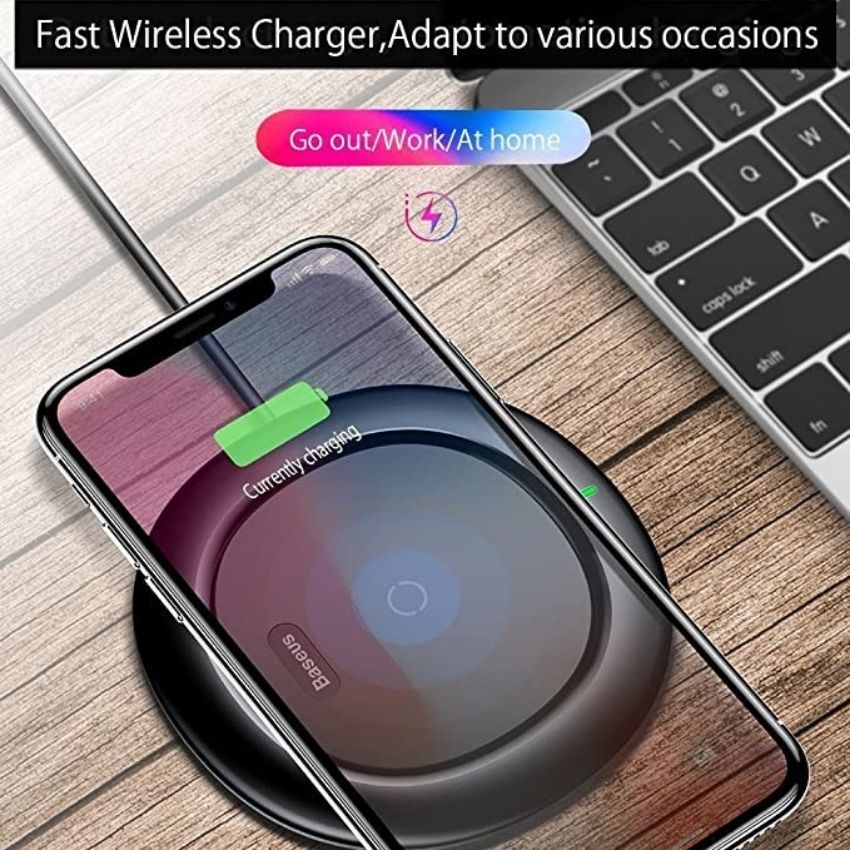 Đế sạc không dây Baseus UFO chuẩn Qi cho Iphone, Samsung, Xiaomi, Huawei, Baseus UFO Destop Wireless Charger WXFD-01