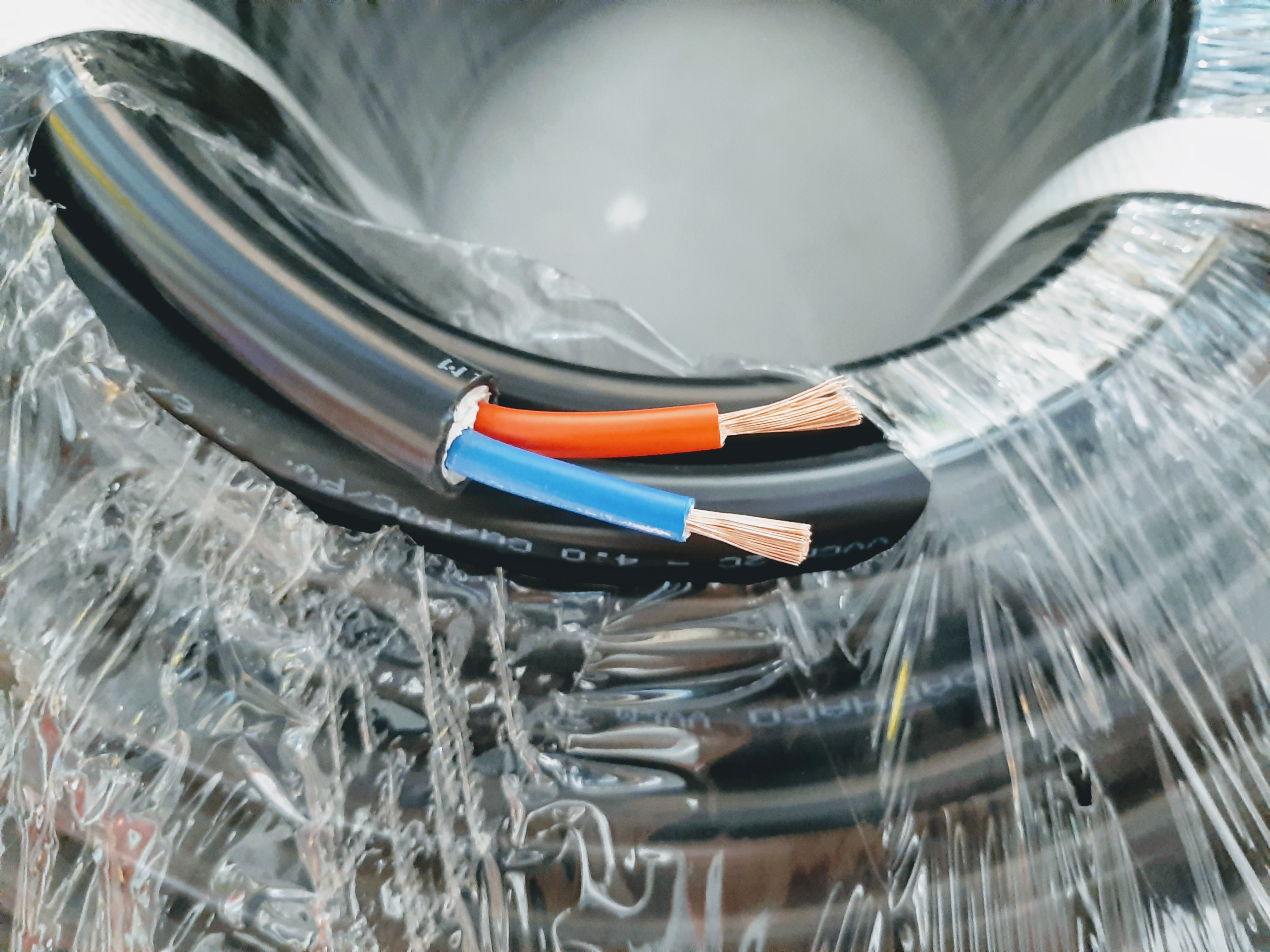 100 Met dây điện đôi 2 lõi 2x8.0 Fadaco đồng nguyên chất 2 lớp vỏ dây điện 2x8.