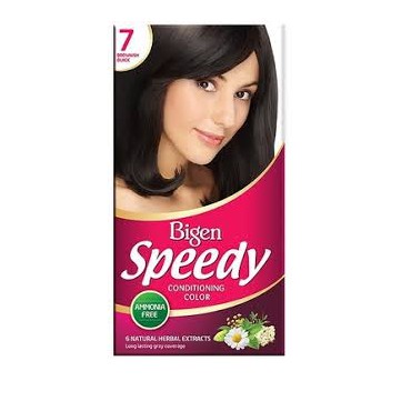Thuốc Nhuộm Bigen Speedy Brownish Black 07 - Nâu Đen