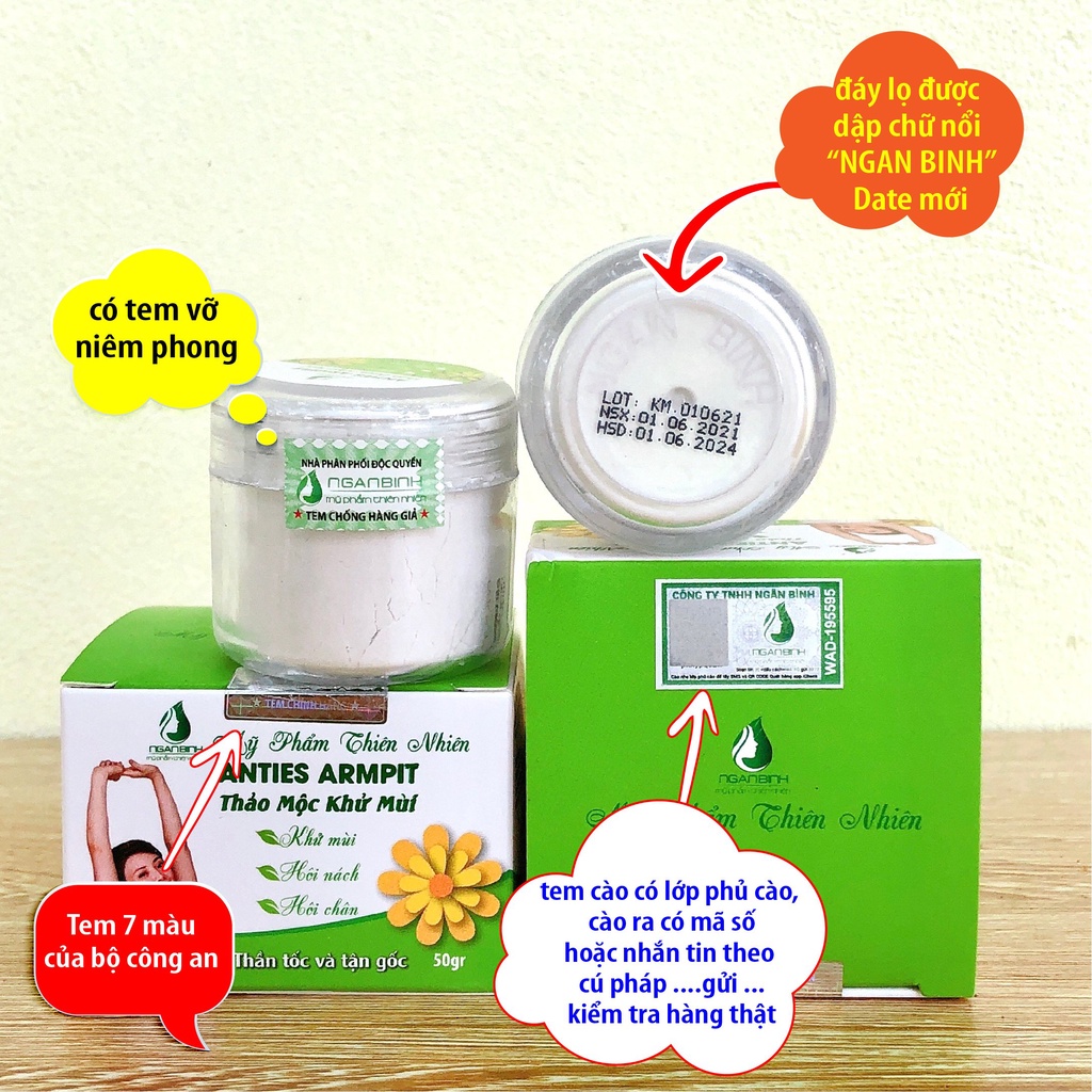 Thảo mộc khử mùi hôi nách đông y anties armpit