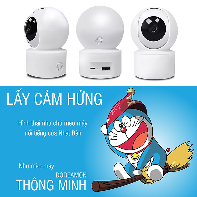 CAMERA WIFI IP CARECAM YH200 2.0 ( QUAY 360 ĐỘ )- MÃ MỚI CC2020