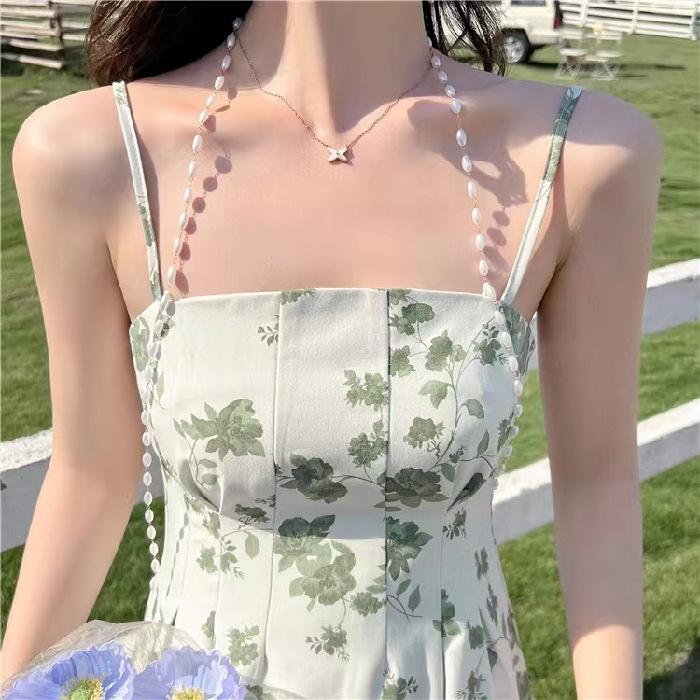 Floral Dress Women's Summer Slim Dress
