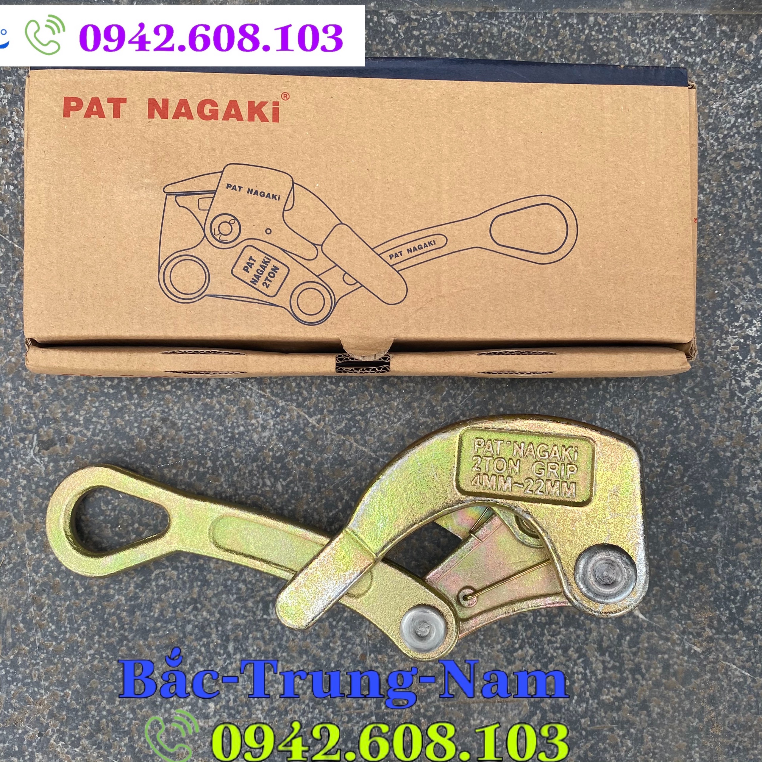 Cóc Kẹp Cáp 1 Tấn NGK - Khóa Cáp, Cóc Ngậm Cáp, Đớp Cáp