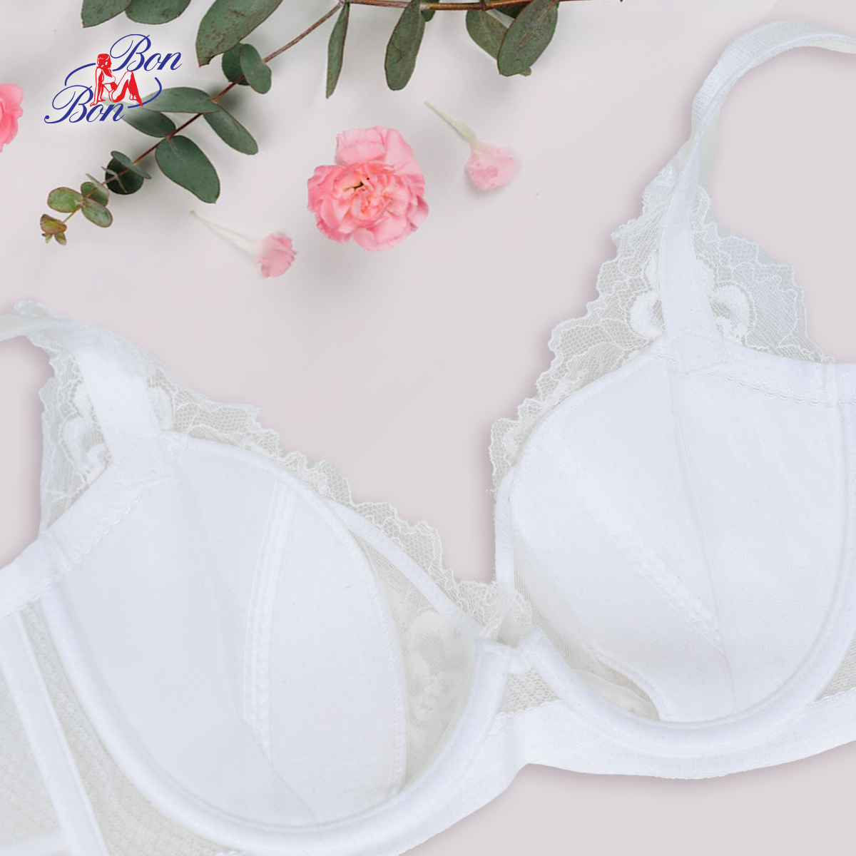 Áo lót mút mỏng, phối ren Bon Bon - BV3393