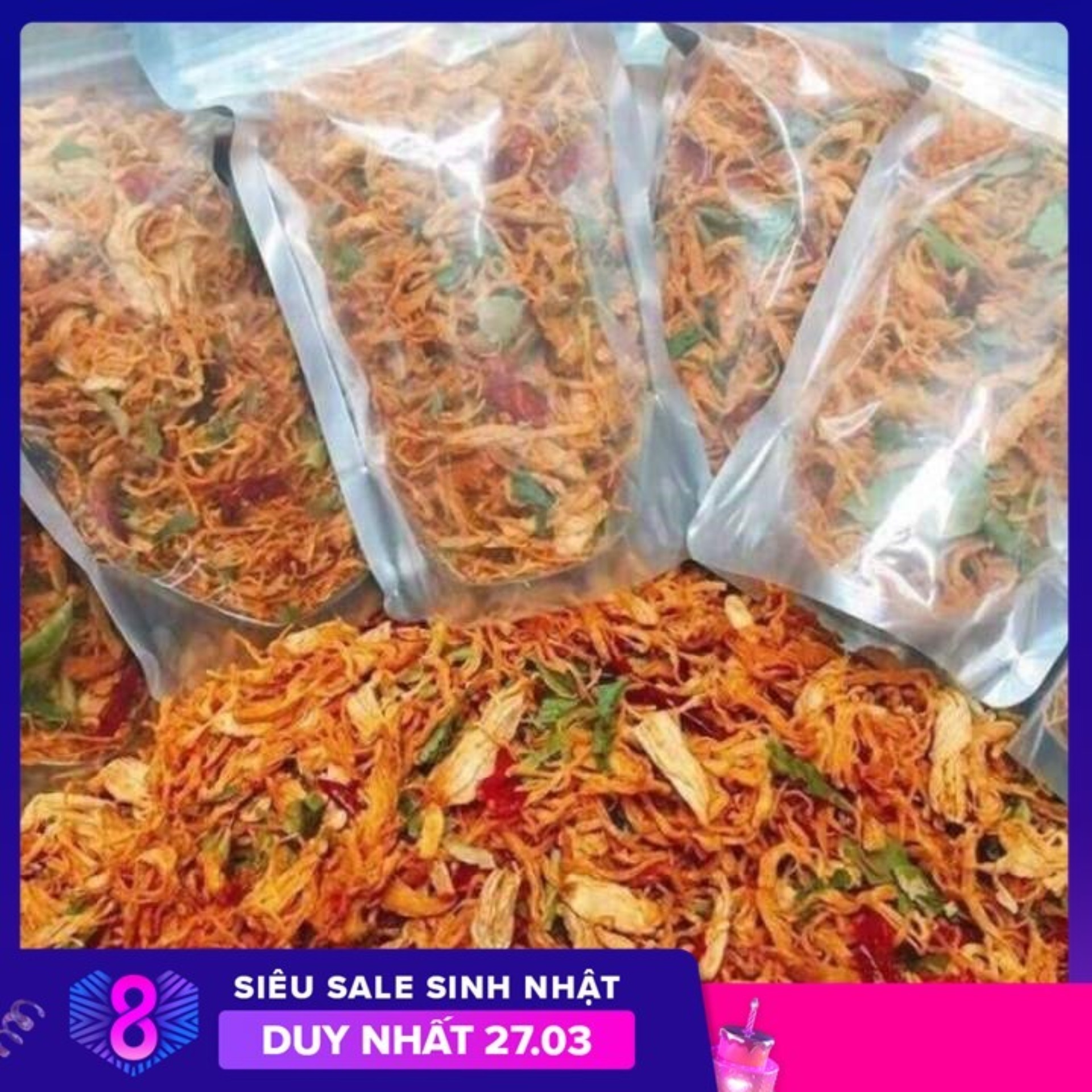 200GR KHÔ GÀ LÁ CHANH HÀNG LOẠI 1