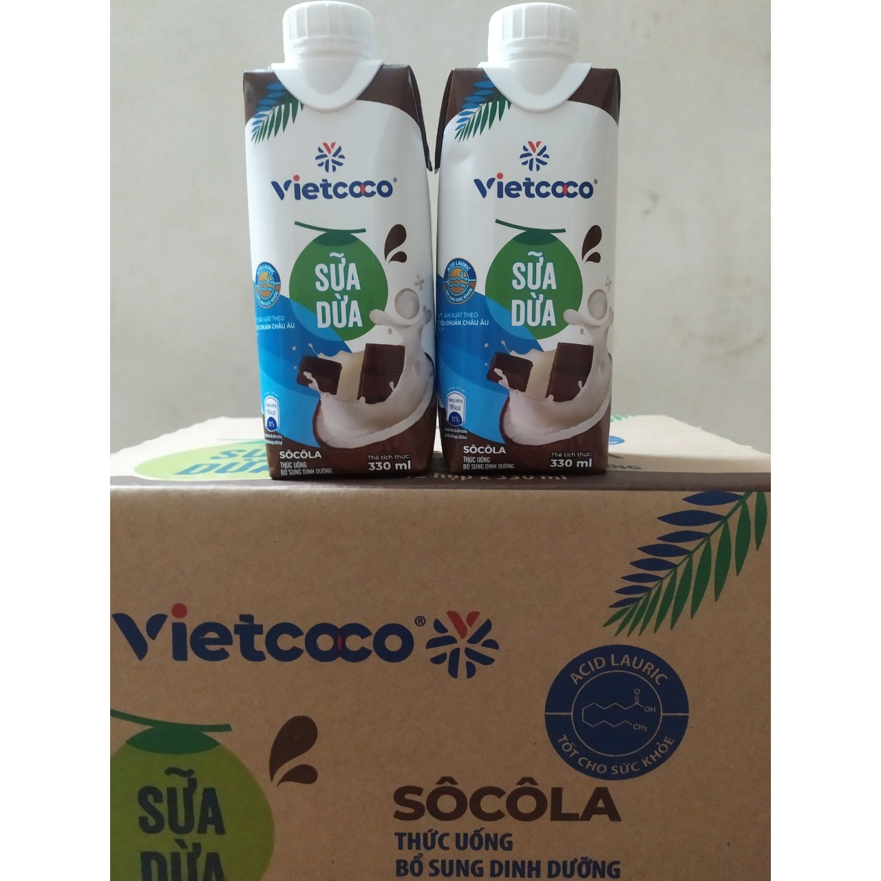 Sữa Dừa Socola Vietcoco Hộp 330ml