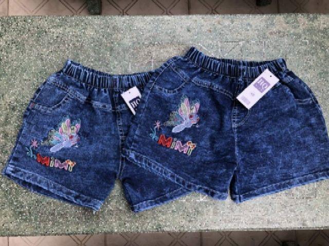 Quần bò đùi bé gái 21-28 kg