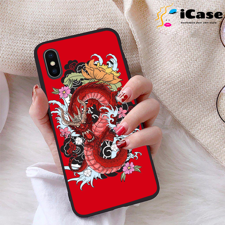 Ốp lưng iPhone X viền dẻo TPU BST Rong