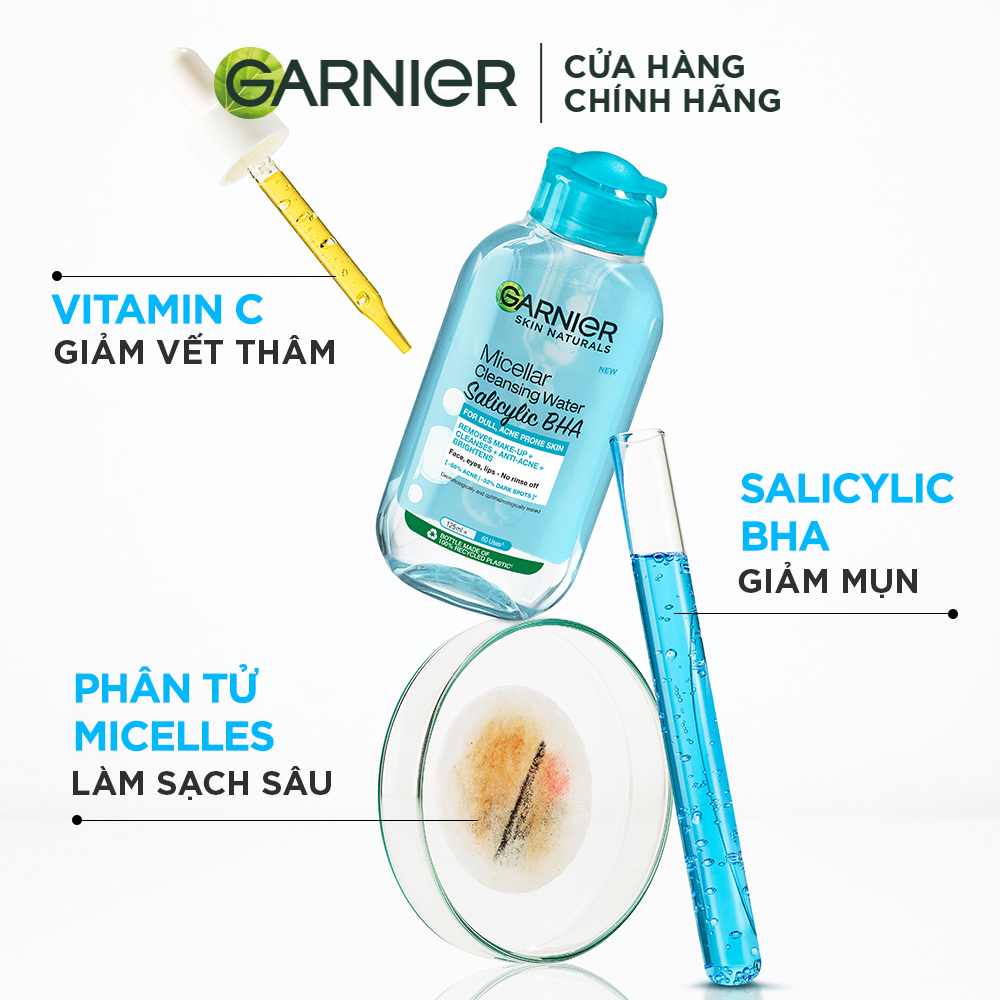Nước Tẩy Trang Garnier Dành Cho Da Dầu Và Mụn 400ml