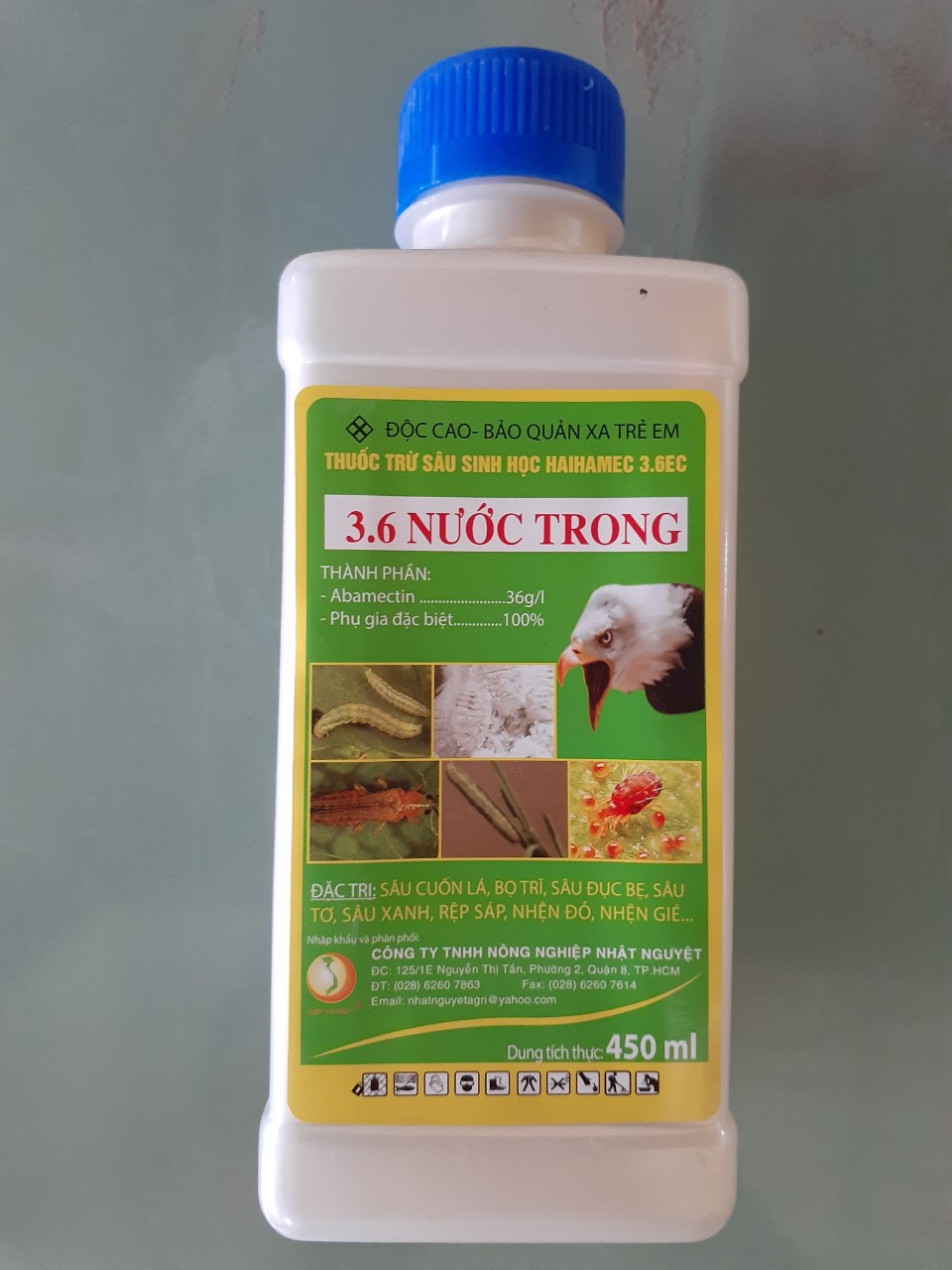 Thuốc trừ sâu 3,6 NƯỚC TRONG - Chai 450ml