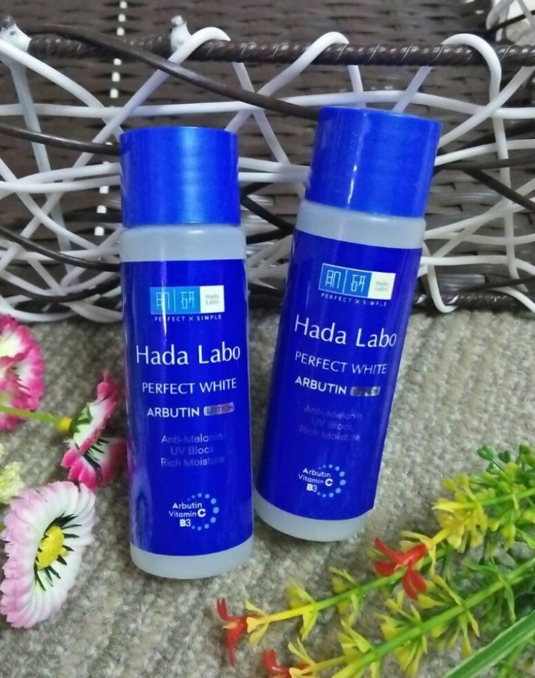 Set 2 chai dung dịch dưỡng trắng hada labo perfect white 40ml