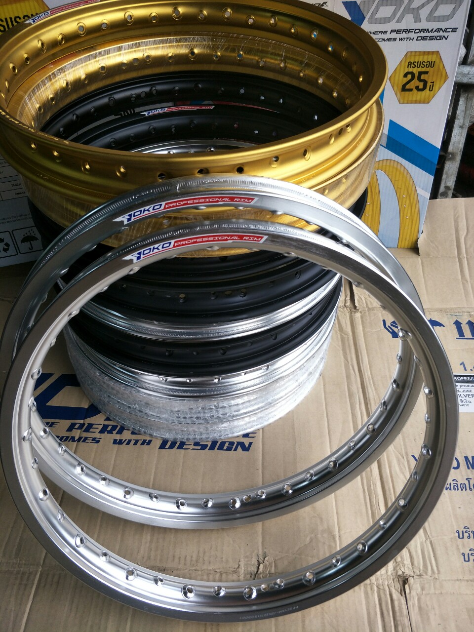 [HCM]CẶP NIỀN NHÔM YOKO GẮN XE EXCITER WINNER CÓ BA MÀU VÀNG BẠC ĐEN GẮN CÁC LOẠI XE