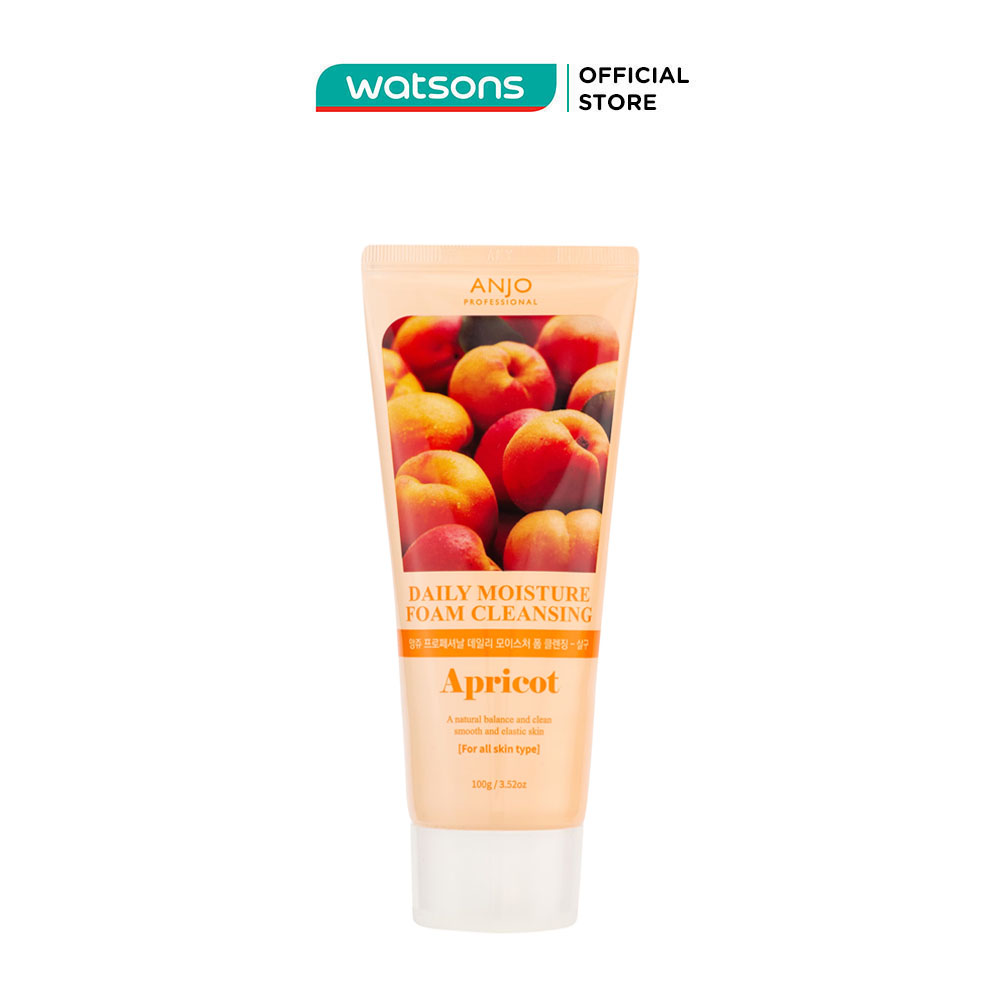 Sữa Rửa Mặt Tạo Bọt Anjo Professional Chiết Xuất Quả Mơ Daily Foam Cleansing Apricot 100g
