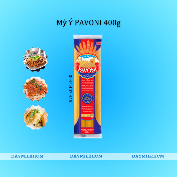 Mỳ ý Spaghetti Pavoni 400gr